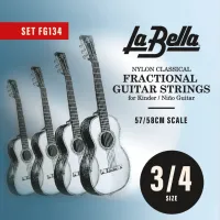 FG134 Комплект струн для уменьшенной 3/4 классической гитары La Bella