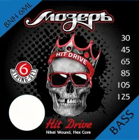 BNH-6МL Hit Drive Комплект струн для 6-струнной бас-гитары, никелевый сплав, 30-125, Мозеръ