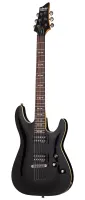 Schecter OMEN-6 ACTIVE BLK Гитара электрическая,  6 струн, корпус липа, гриф клен, лады 24XJumbo