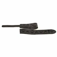OVATION PREMIUM LEATHER MULTI-SOUNDHOLE гитарный ремень 60мм, 117-136см, черный
