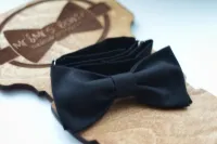 Галстук-бабочка Mr.andMrs.Bowtie габардин, чёрный, фикс