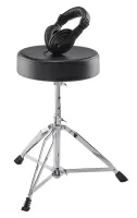 ALESIS DRUMESSENTIALS круглый складной стул для барабанщика + наушники