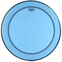 Remo p3-1322-ct-bu  22" powerstroke colortone пластик для бас барабана прозрачный, однослойный, с