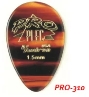 PRO310 PRO-PLEC Медиаторы 12шт, 1,5мм, жесткие, очень большая капля D`Andrea