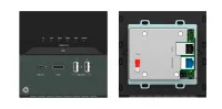 Kramer EXT3-C-WP-XR-T/US(B)- Настенная панель-передатчик USB-C, RS-232, ИК, 2х USB, Ethernet по витой паре HDBaseT, черная