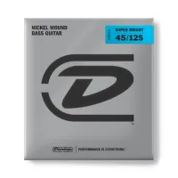 DBSBN45125 Super Bright Комплект струн для 5-струнной бас-гитары, никелир., Medium, 45-125, Dunlop