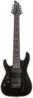 SCHECTER OMEN-8 LH BLK - 8-струнная леворукая электрогитара, 24 лада, корпус: липа, гриф: клён, на болтах, накладка: палисандр, звукосниматели: HH Schecter Diamond Plus, регулировки громкость, тон, 3х позиционный переключатель, Цвет: Gloss Black (BLK)