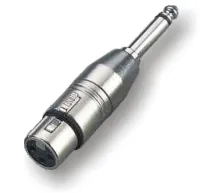 ECO RA014 Переходник 3P XLR Female - 6.3 mono Jack Male, Metal