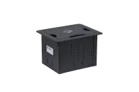 Корпус модуля Kramer Electronics [TBUS-1-KWC(BC)] для подключения кабелей TBUS-1-KWC с беспроводным зарядным устройством в крышке, цвет "алюминий"