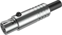 ROXTONE RMX3F-C Разъем Mini XLR кабельный, мама, 3-х контактный