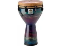 Remo dj-0114-22-sn014  джембе 14"х25", цвет eco-grain multicolor