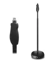 GUIL PM-40 стойка микрофонная прямая, круглое основание, двойная резьба 3/8" и 5/8", регулировка высоты 95-150 см, одной рукой