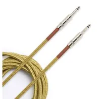 Planet waves pw-bg-10tw  шнур гитарный custom jack-jack, нейлоновая оплётка, 3,05 м, золотистый