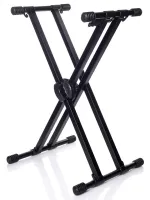 BESPECO KS22 Стойка для клавишных, материал: сталь, цвет: чёрный (коробка 4шт)