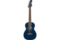 FENDER Dhani Harrison Uke Sapphire Blue укулеле, цвет - синий, чехол в комплекте