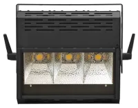 ИМЛАЙТ STAGE LED RGB180A V2 Светильник светодиодный с асимметричной направленностью и системой смешения цвета RGB, количество RGB LED модулей - 3 шт. мощностью 60 Вт (суммарно 7440 люмен), угол раскрытия луча - 80˚(асимметричный). Управление DMX-512 (4-6