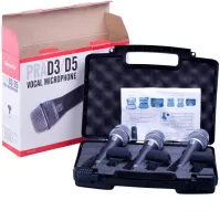 Superlux PRAD3 вокальный динамический микрофон, набор 3 шт., в кейсе