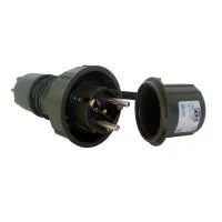 PCE Вилка кабельная 16А/250V/2P+E/IP68 NAUTILUS, бронзово-зеленая 20051-u