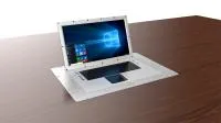 Немоторизованный складной монитор Falcon Secure Wize Pro [WR-15FLS] 15,6", изготовлен из сверхпрочного материала, прикручивается к поверхности, с клавиатурой и мышью, наклон 110°, центральное/дистанц. управление, Full HD, черный