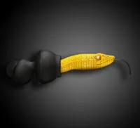 Наушники проводные Quarkie IN EAR - VIPER HEAD YELLOW