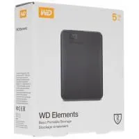 Внешний жесткий диск WD Elements Portable WDBU6Y0050BBK-WESN 5TB 2.5" 5400RPM USB 3.0 Black C6B