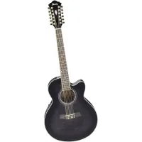 IBANEZ AEL2012E TRANSPARENT BLACK SUNBURST - Гитара электроакустическая 12-струнная