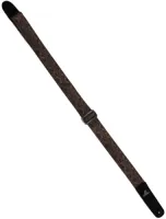 Guitar strap Magma MS02S - Polyester guitar strap with snake skin pattern and leather tips
