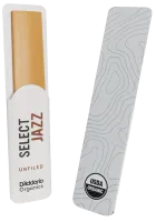 Трости для баритон-саксофона d'addario organic select jazz unfiled orrs05bsx3s - трость из толстой заготовки без подрезки с утолщенным сердцем для саксофона баритон силой 3 слабая. цена за упаковку из 5 штук