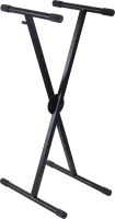 ROXTONE KS014 Black (под заказ) X-cтойка под клавишные инструменты с возможностью добавить дополнительный этаж(второй KS025 и третий KS024). высота: 50-99см, ширина:25-90см, максимальная нагрузка: 60кг, цвет: матовый черный, вес: 3,1kg, 4шт в коробке разм