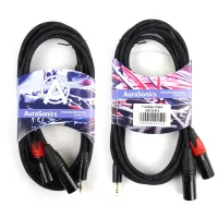 AuraSonics J35Y2XM-3 аудио Y-кабель jack 3.5 -> 2 x XLR, 3м