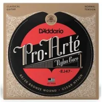 D`addario ej47  струны для классической гитары pro arte, нейлон/ бронза 80/20, normal tension