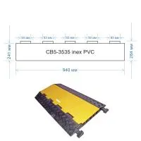 Covers CB5-3535 inex PVC, крышка жёлтая -