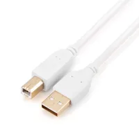 00-00028931 Кабель USB A (m)-USB B (m) 1.8м ПВХ белый, GoPower