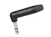 Seetronic MP3RX-B- Угловой кабельный разъем Jack 6,3 мм стерео (вилка), на кабель диаметром 4–7 мм, черный