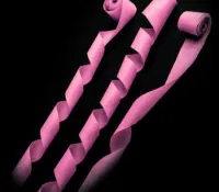 Серпантин металлизированный 4смх20м розовый