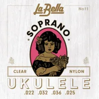 11-SOPRANO Комплект струн для укулеле сопрано, нейлон, La Bella