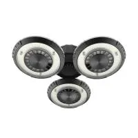 GARAG LED, лампа, 80W E27 IP44 5.8G sensor BLACK Aluminum+ABS+Transparent PC -