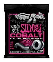Ernie Ball 2734 струны для бас-гитары Cobalt Bass Super Slinky (45-65-80-100) обмотка кобальт