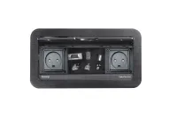 Аксессуар для настольного монтажа BIAMP [EasyConnect EC-P-CH] Cable cubby, 2 CH power connectors