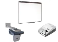 Комплект: интерактивная доска smart sbm787v с пассивным лотком, проектор vivitek dh772ust (813097024336), оригинальное настенное крепление wm-3 (813097 021977); состоит из 3 мест