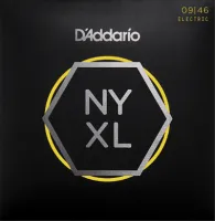 Electric guitar string set D'Addario NYXL0946 - Electric guitar strings with NY steel tops and nickel-plated steel wound basses. Extra light tension of the trebles and medium basses, thickness .009-.046 inch