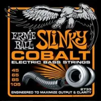 Ernie ball 2733  струны для бас гитары cobalt slinky 45-105