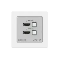 Kramer WP-211T/EU-80/86(W)- Настенная панель-коммутатор 2х1 HDMI с автоматическим переключением
