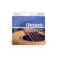 D`addario ej37  струны для двенадцатиструнной гитары, фосфор/ бронза medium/ heavy 12-54