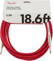 FENDER FENDER 25' INST CABLE RED TWD инструментальный кабель, красный твид, 25' (7,62 м)