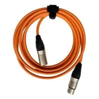 XLR3F-XLR3M (orange) 3 метра балансный микрофонный кабель (оранжевый) GS-PRO