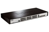 D-Link Switch DES-1228/ME Коммутатор 24-Port 10/100Mbps + 2 1000BASE-T + 2 Combo 1000BASE-T/SFP L2