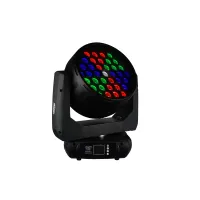STAGE4 broWASH-S 37x30XW DEMO Поворотная "голова" типа WASH / LED 37 шт. по 30 Вт / RGBW / 2700-8000K / Потребляемая мощность 1220 Вт / Зум 4°-60° / Управление светодиодами секторами / DMX-512, встроенные авто-программы, звуковая активация, режим мастер-в