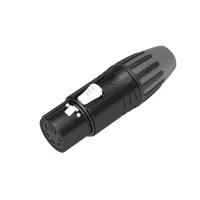 Seetronic SCMF5-B- Кабельный разъем XLR 5-pin (розетка), на кабель диаметром 3,5–8,0 мм, под пайку, цвет черный