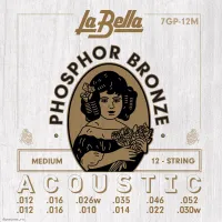 LA BELLA 7GP-12M - Струны для 12 струнной акустической гитары